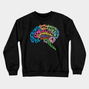 Brilliant Brain Anatomy Crewneck Sweatshirt